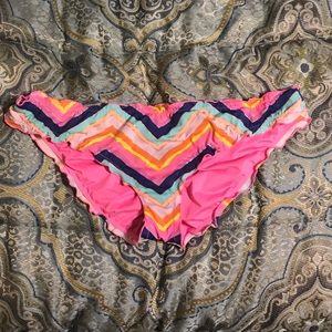 Victoria Secret Ruffle Bikini Bottom w Ruched Back